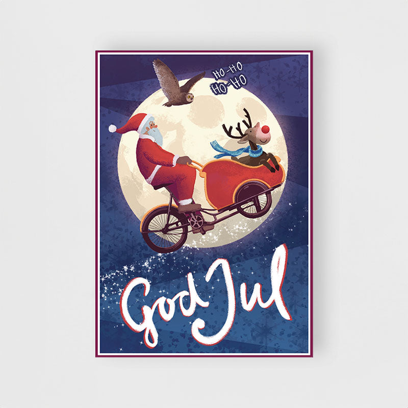 Julkort Rudolfs jul