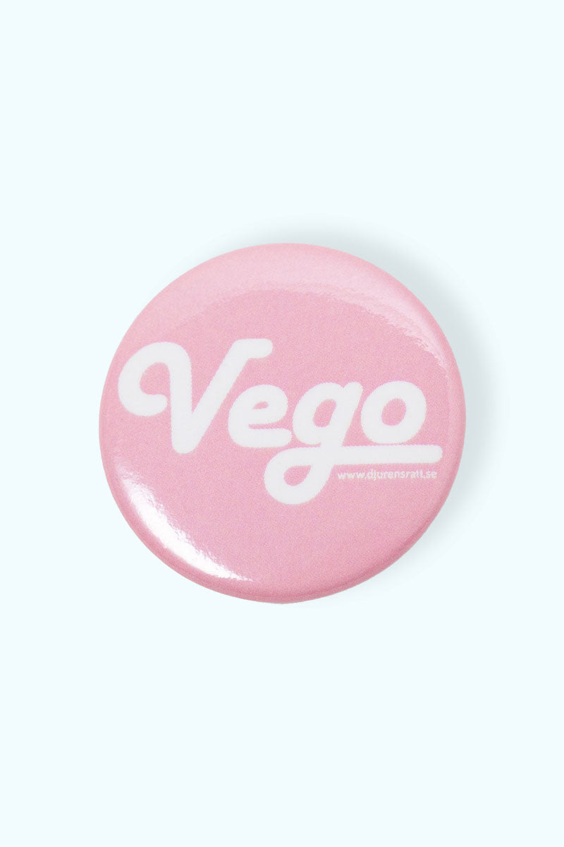 Rosa pin med texten Vego