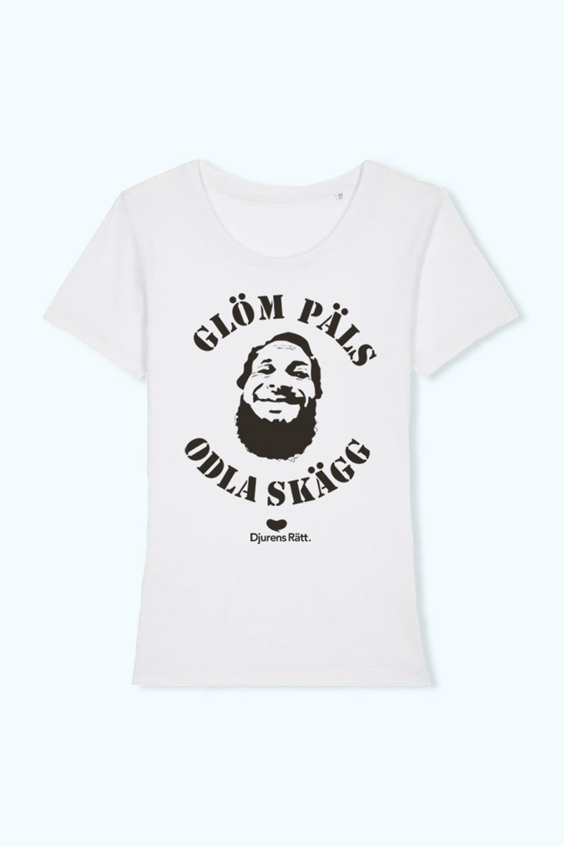 T-shirt Glöm päls odla skägg