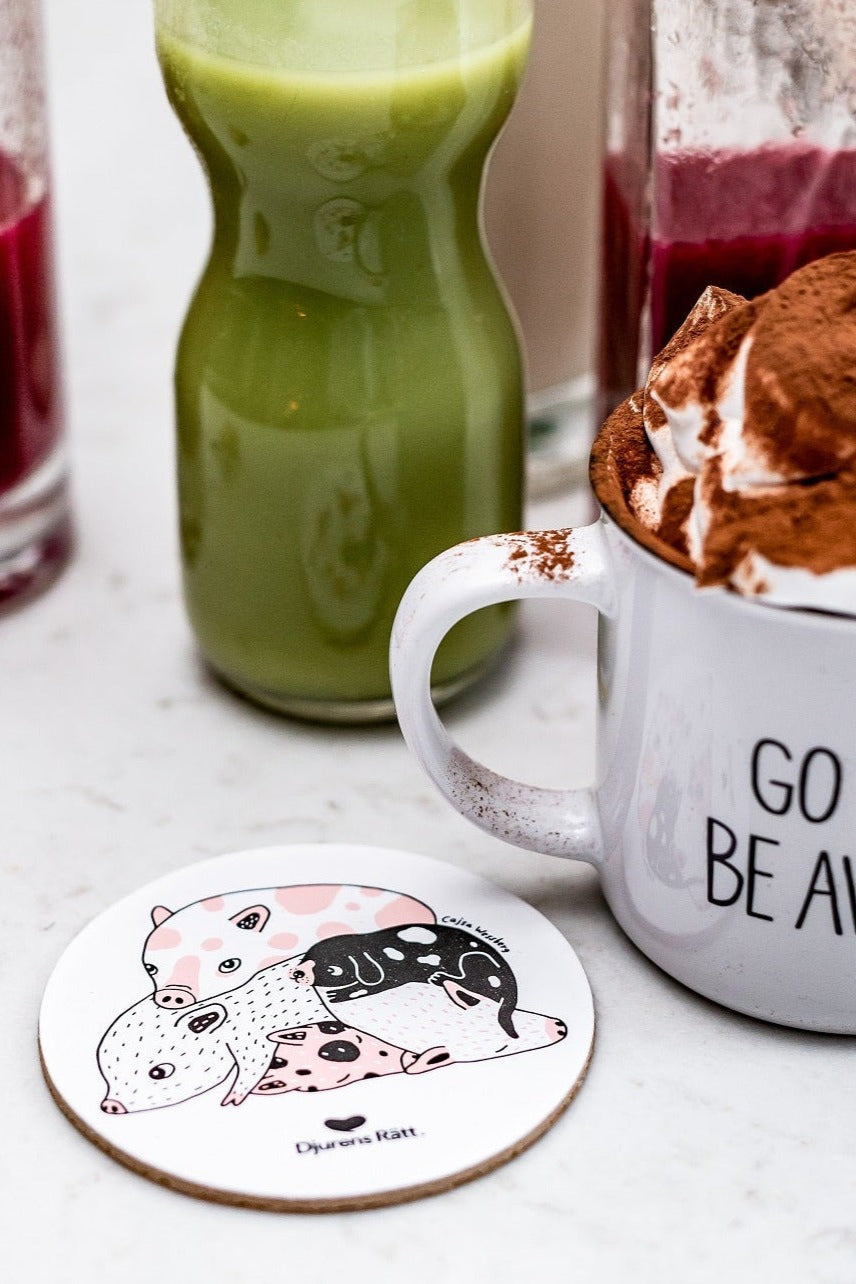 Glasunderlägg grisar