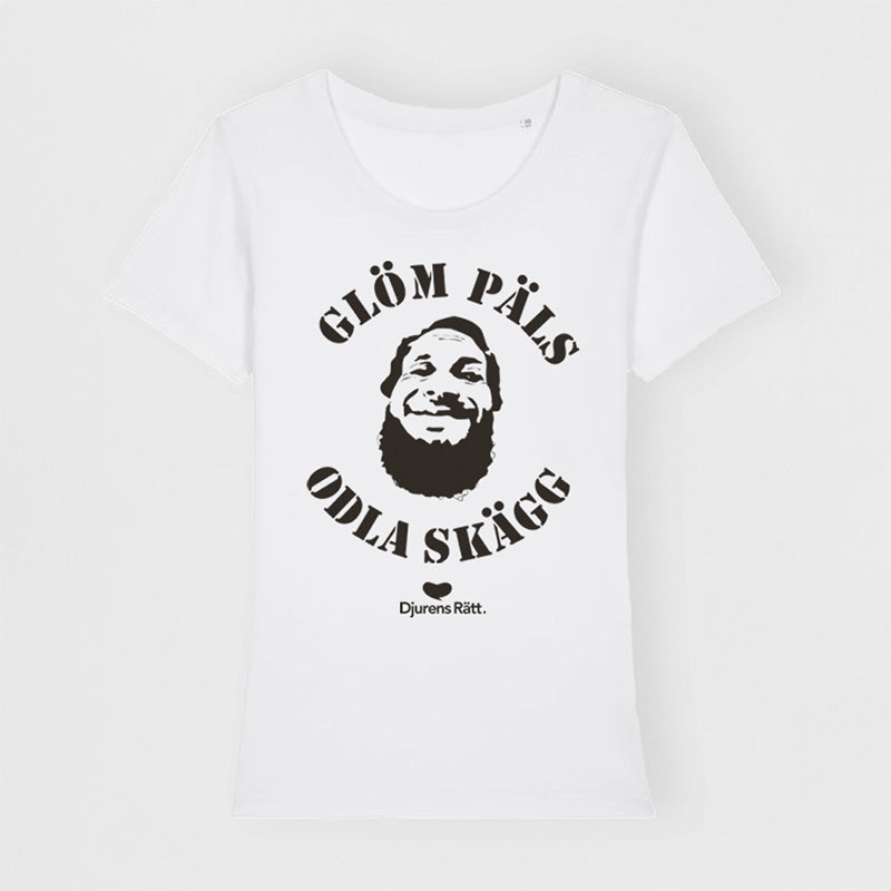 T-shirt Glöm päls odla skägg