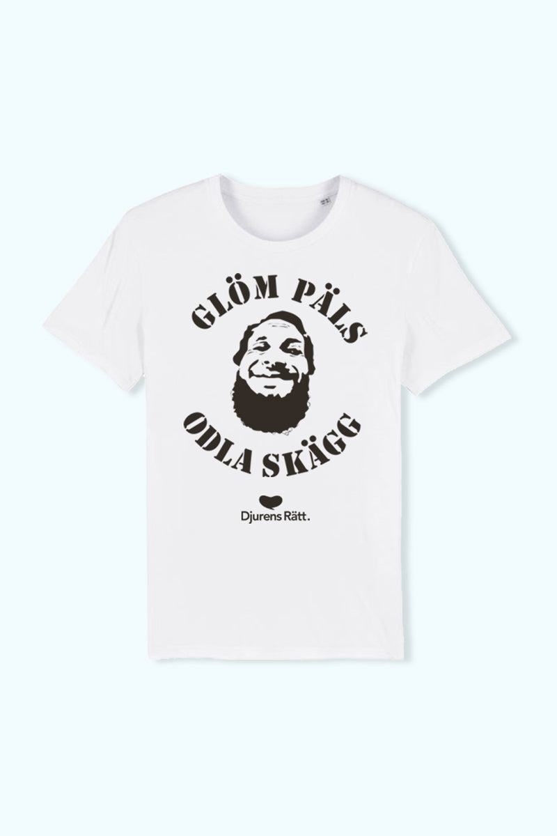 T-shirt Glöm päls odla skägg