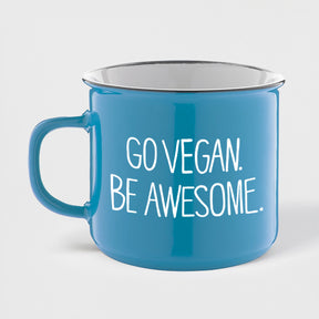 Mugg Go vegan (blå)