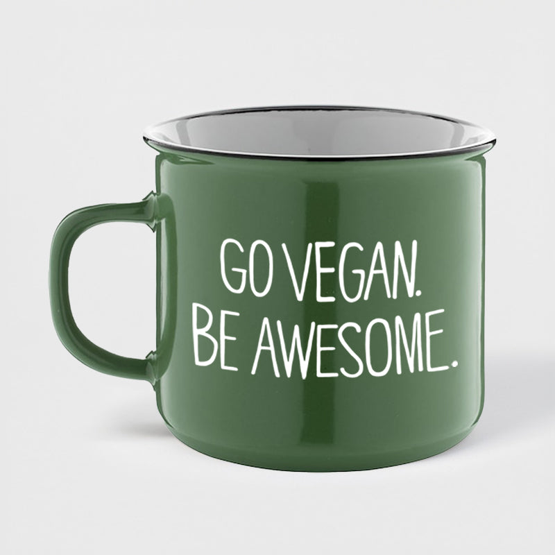 Mugg Go vegan (grön)