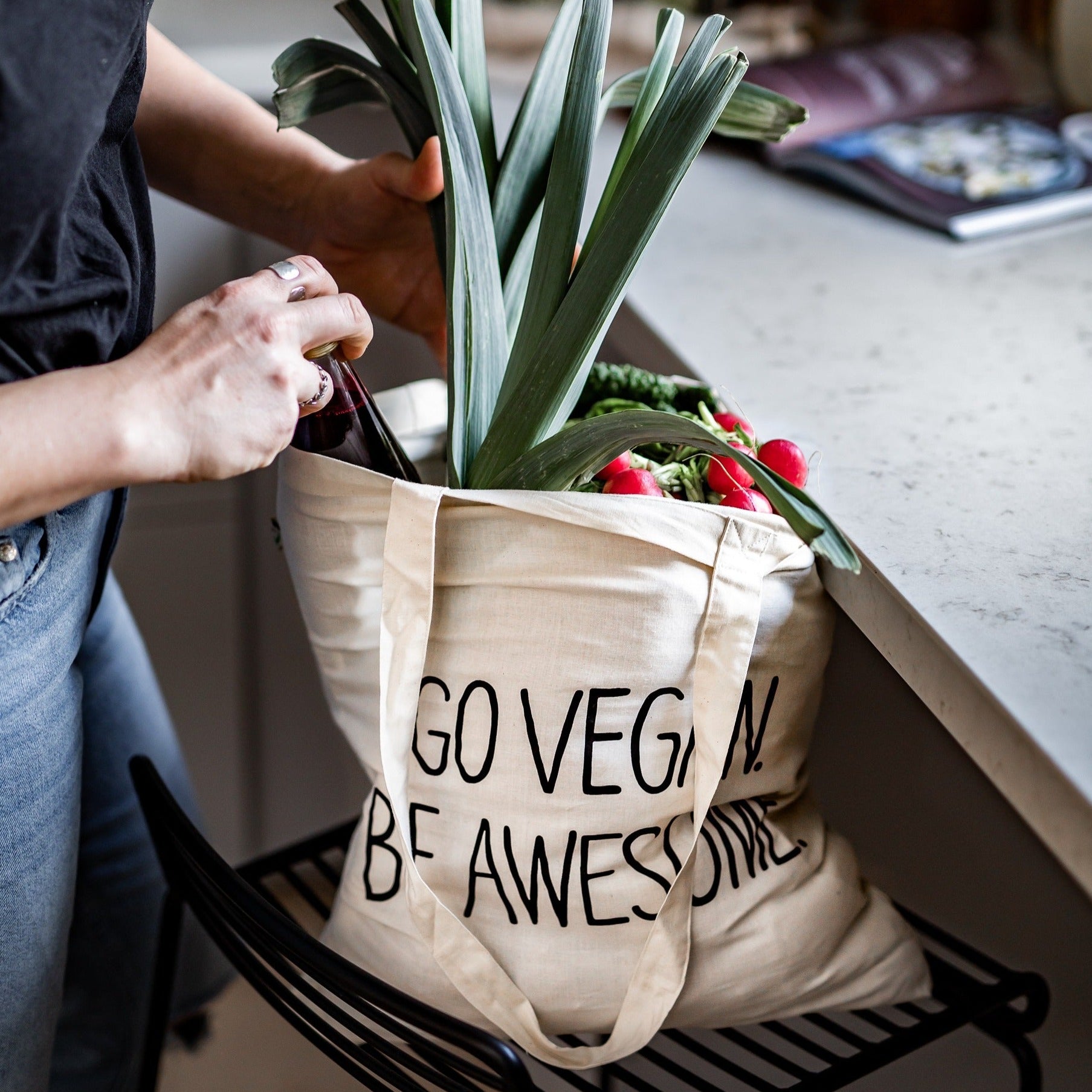 Tygkasse Go vegan