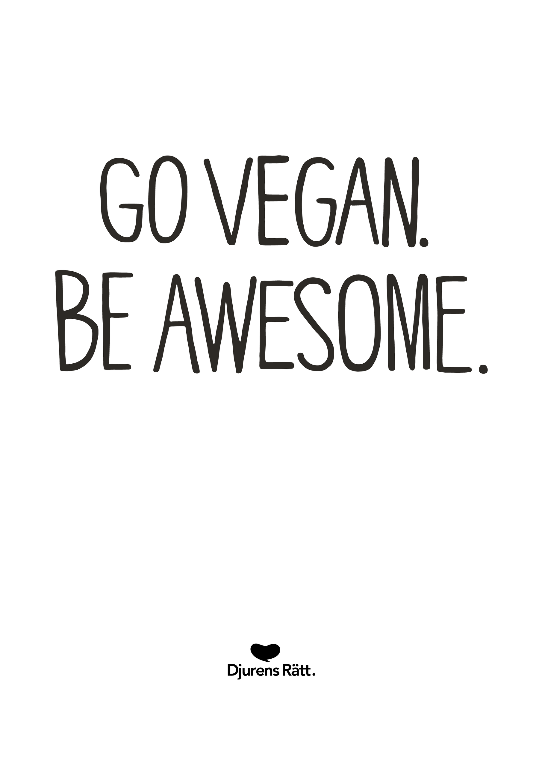 Poster Go Vegan